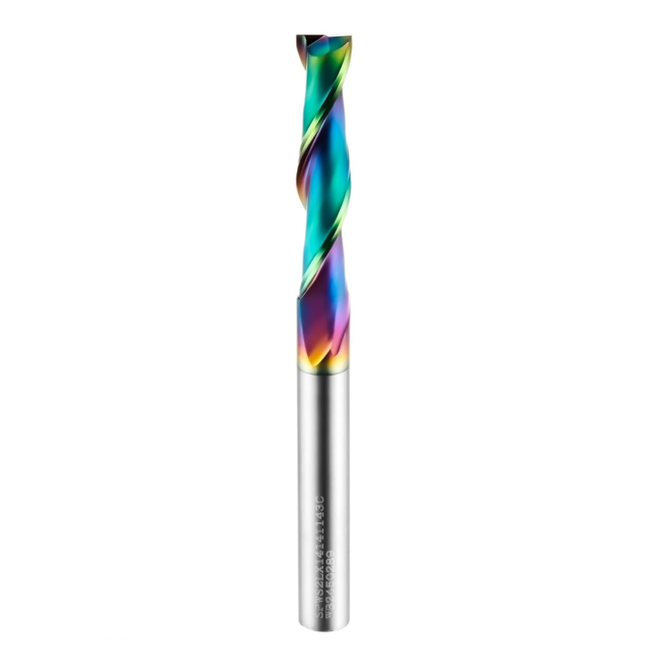Coated Upcut Spiral Router Bits, 1/4 Shank TAC Coated