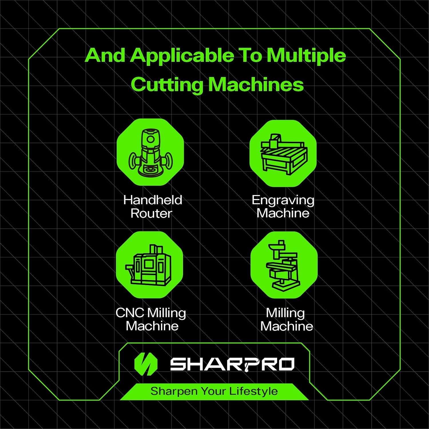 1/4" Solid Carbide Upcut Router Bit, 1/4" Shank | SHARPRO