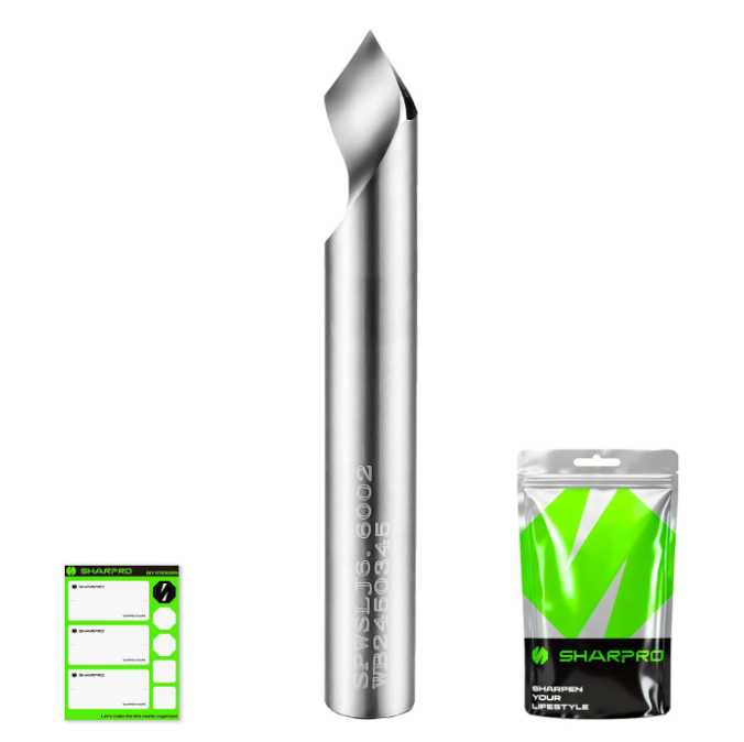 60° Single-Flute V-Groove CNC Router Bits, 1/4 Shank | SHARPRO